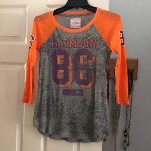 Victoria’s Secret Clemson quarter sleeve T-shirt